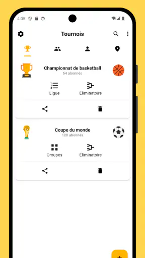 Winner - Organiser un tournoi screenshot