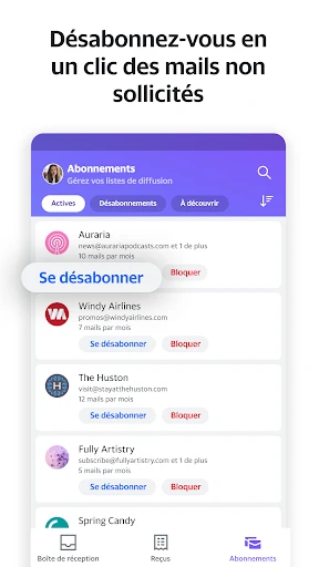 Yahoo Mail : votre boîte email screenshot