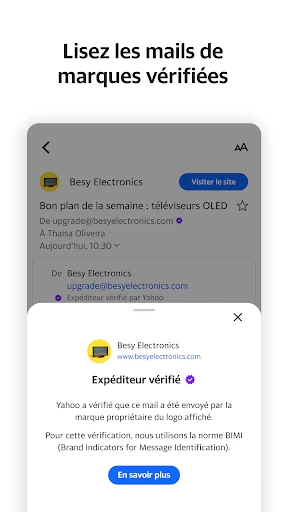 Yahoo Mail : votre boîte email screenshot