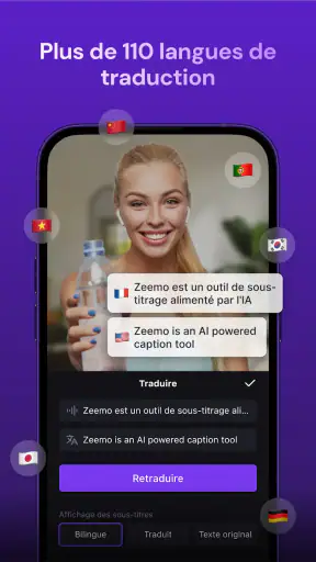 Zeemo:Vidéos IA et Sous-titres screenshot