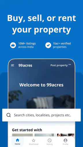 99acres Buy/Rent/Sell Property screenshot