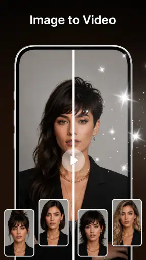 AI Hairstyle Try On & Color screenshot