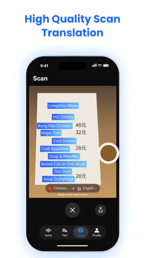 AI Voice & Chat Translate App screenshot