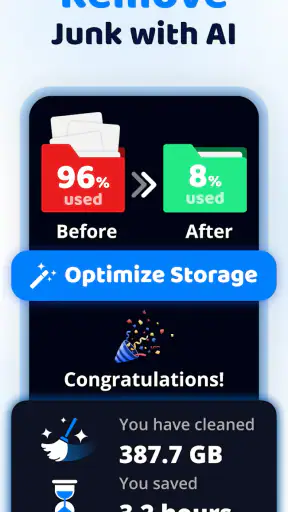 Cleanup: מנקה אחסון לטלפון screenshot