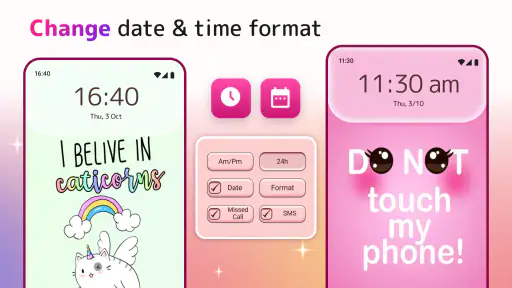 Cute Lock Screen & Wallpapers screenshot
