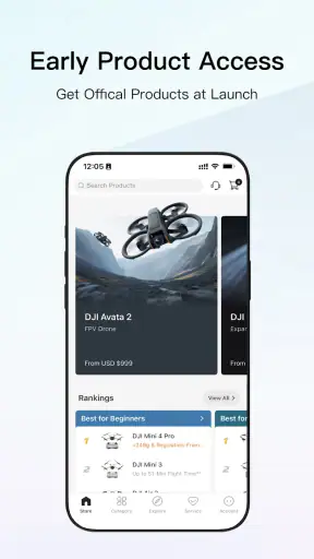 DJI Store - Try Virtual Flight screenshot
