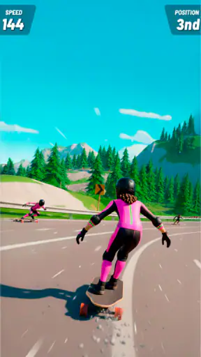 Downhill Skate Race screenshot