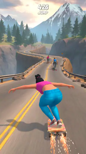 Downhill Skate Race screenshot