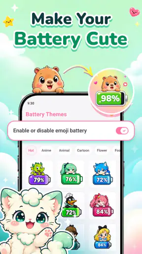 Emoji Battery: Status Bar Icon screenshot