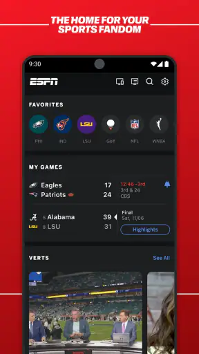 ESPN screenshot