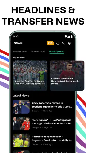 Football Live Scores & News screenshot