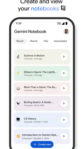 Gemini Notebook screenshot