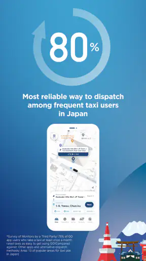 GO / Taxi app for Japan visit screenshot
