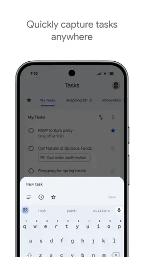 Google Tasks screenshot