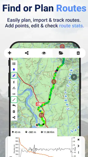 Mapeak: Bike, Run, Hike Trails screenshot