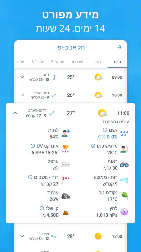 Meteored - מזג אוויר ומכ״ם גשם screenshot