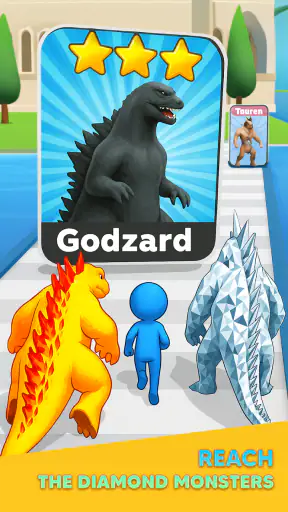 Monster Draft : Merge Runner screenshot