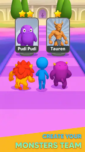 Monster Draft : Merge Runner screenshot
