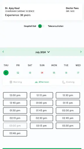 myFortis screenshot