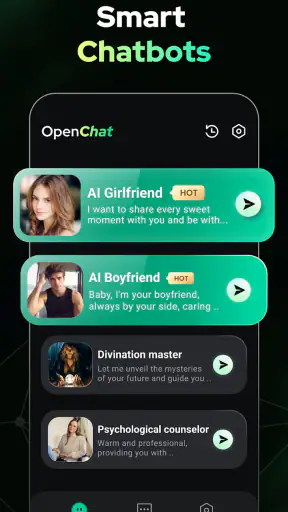 Open Chat - AI bot app screenshot