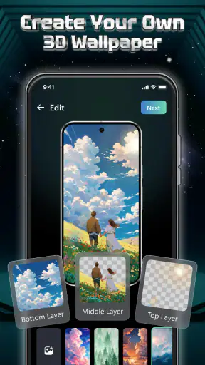 Plaxa: Parallax Aura Wallpaper screenshot