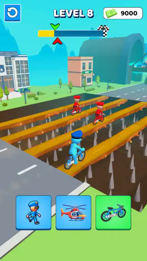 Police Car Shape Shifting Race screenshot