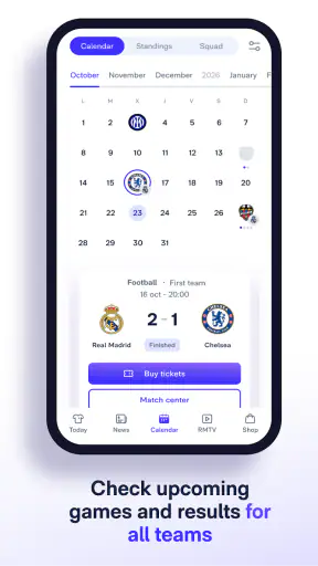 Real Madrid screenshot