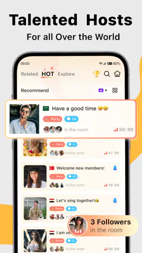 Saada — Live Group Voice Chat screenshot