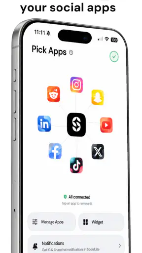 Sociallite -Block Reels&Shorts screenshot