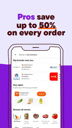 talabat: Food, grocery & more screenshot