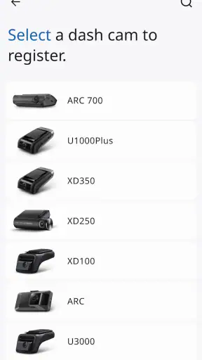 THINKWARE DASH CAM LINK screenshot
