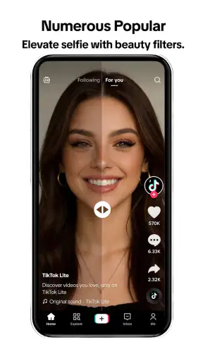 TikTok Lite - Save Data & Fast screenshot