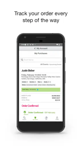 viagogo Tickets screenshot