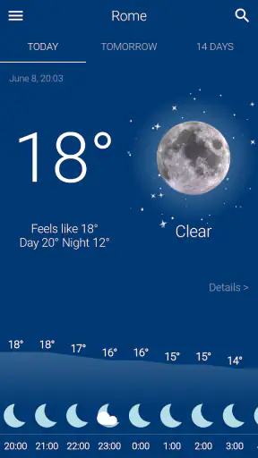 Weather screenshot