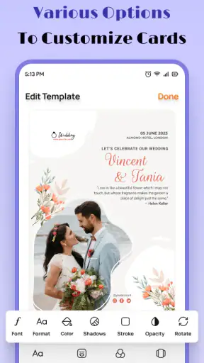 יוצר הזמנות & RSVP screenshot