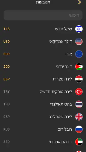 מחשבון מטבע - המרת מטבע screenshot