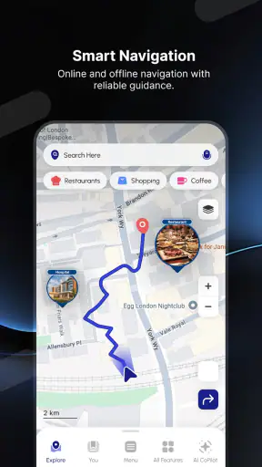מכ"ם GO-X: HUD, GPS, מפות screenshot