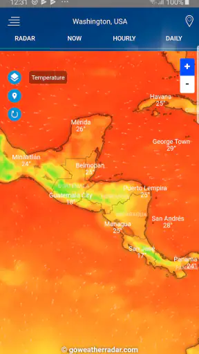 מכ"ם מזג אויר screenshot