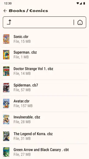 קורא קומיקס (cbz/cbr) screenshot