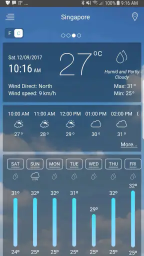 תחזית מזג האוויר screenshot