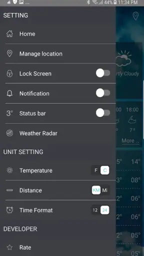תחזית מזג האוויר screenshot