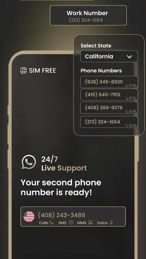 2nd Line+ Second Number & eSIM screenshot