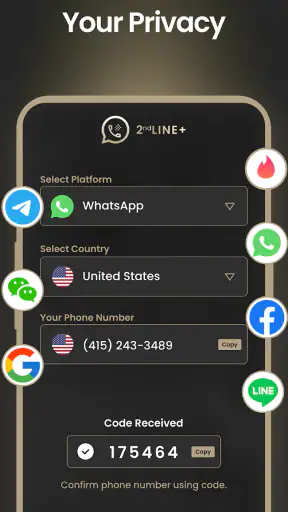 2nd Line+ Second Number & eSIM screenshot