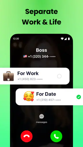 2nd Phone: SMS, Call, Verify screenshot