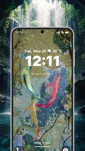 3D Fish Aqua Live Wallpaper screenshot