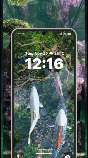 3D Fish Aqua Live Wallpaper screenshot