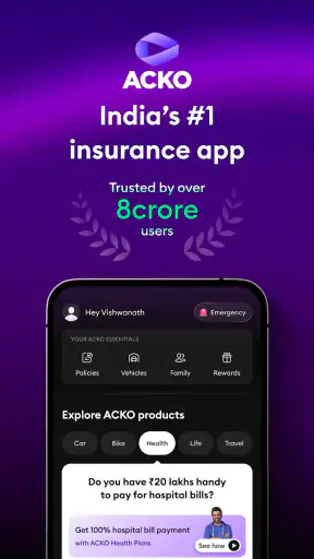 ACKO Insurance screenshot