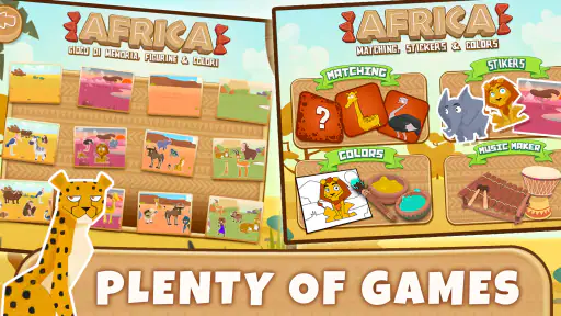 Africa Animals Games for Kids screenshot