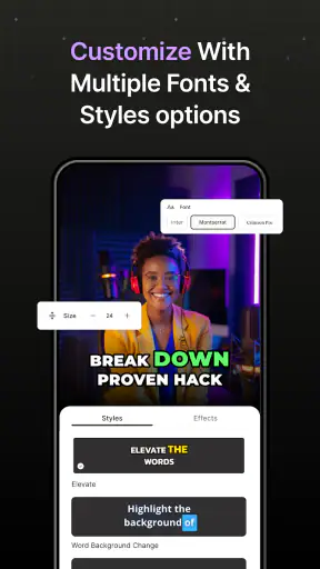 AI Captions screenshot