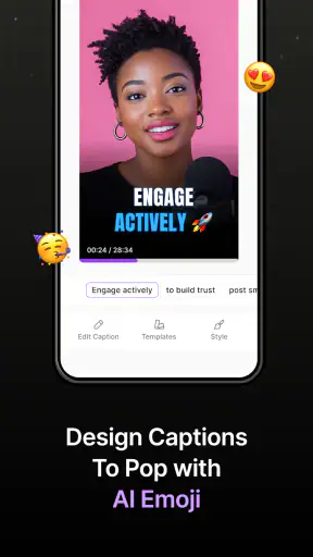 AI Captions screenshot